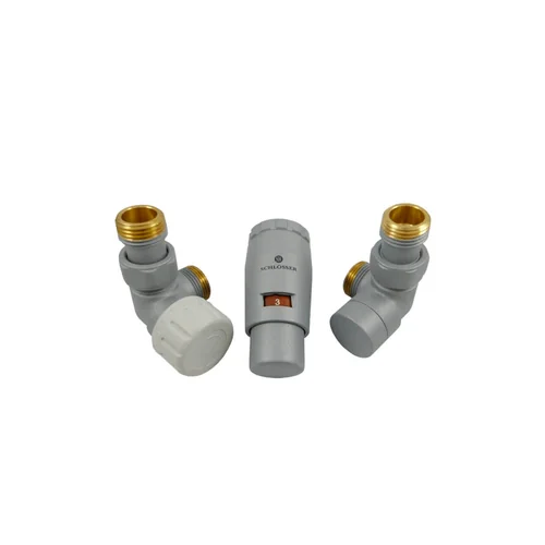 Комплект Schlosser трехосевой левый GZ1/2xM22x1,5 с головкой Мини M30x1,5, Ral