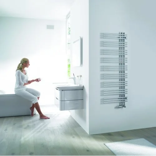 Полотенцесушитель Zehnder Yucca Asym YA-130-050 белый (RAL 9016)