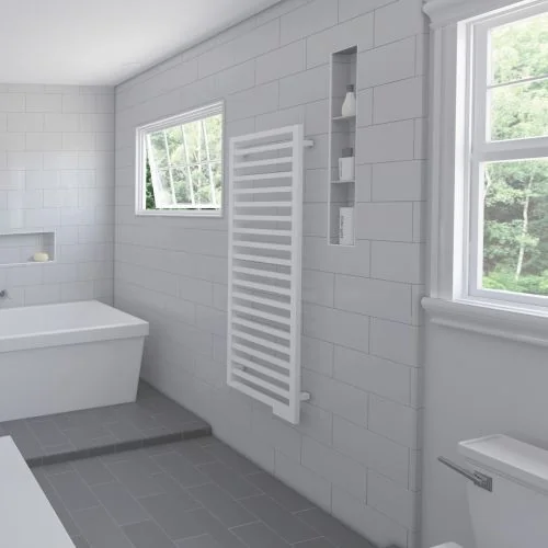 Полотенцесушитель Zehnder Quaro QAM-100-045/GD белый (RAL 9016)