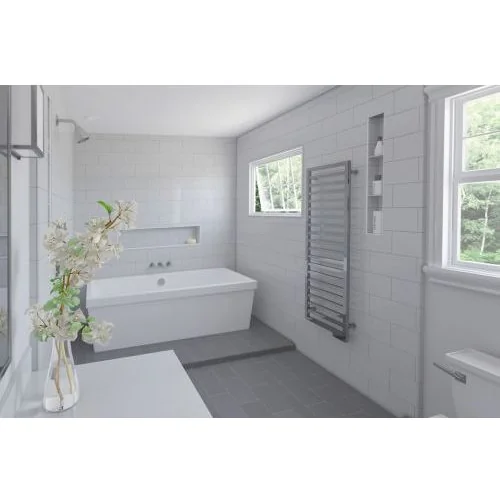 Полотенцесушитель Zehnder Quaro QAMC-140-060/GD хромированное покрытие