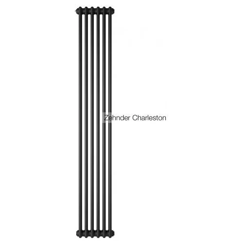 Радиатор трубчатый Zehnder Charleston 2180, 06 сек.1/2 ниж.подк. RAL9017matt (9217) (кроншт.в компл)