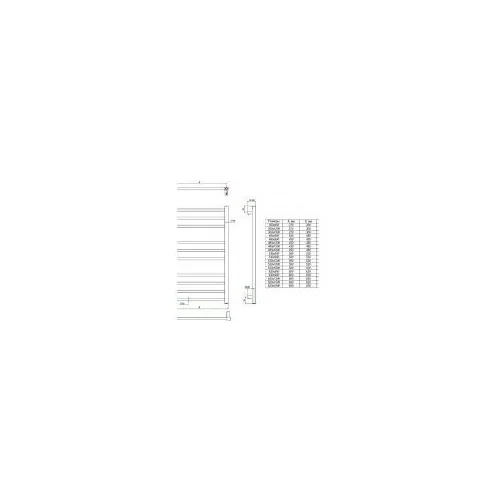 Полотенцесушитель ESTRO 630x900