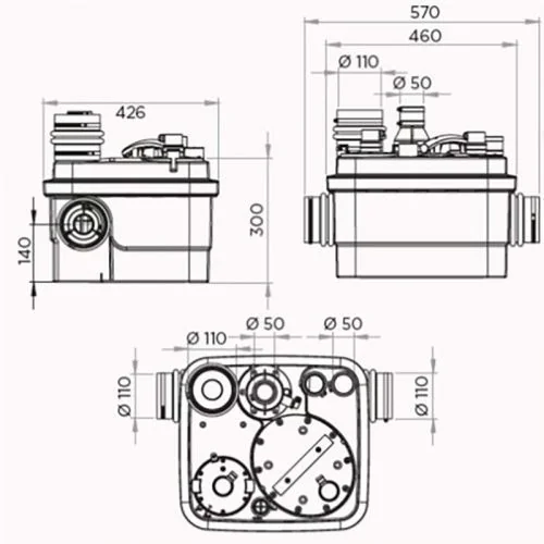 Санинасос SFA SANICUBIC 1 WP IP68