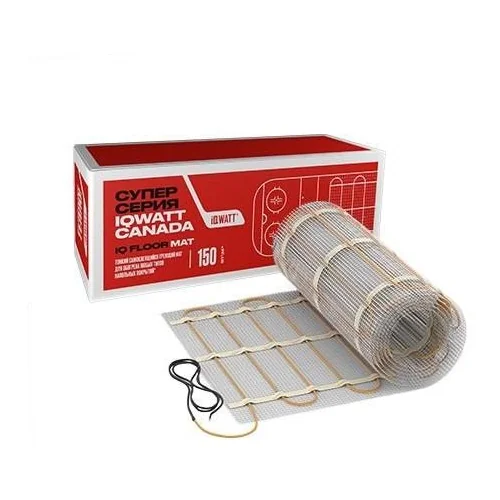 Мат греющий IQ FLOOR MAT 12м² под плитку, тонкий самоклеящийся