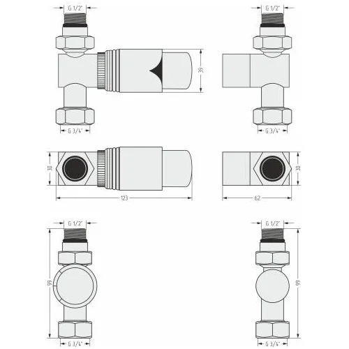 Автоматический терморегулятор прямой (G 1/2