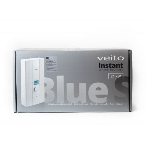 Водонагреватель VEITO BLUE S 15, проточный, напорный (15 кВт / 380В / 3ф.)