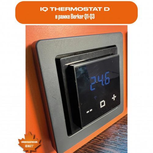 Терморегулятор IQ THERMOSTAT D черный матовый