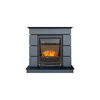 Каминокомплект Modern (Разборный) - Серый графит (Глубина 319 мм) с очагом Aspen Black