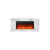 Каминокомплект Line 42 SFT White Marble (Разборный) - Белый мрамор с очагом Vision 42 LED