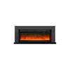 Каминокомплект Lindos Graphite Grey (линейный) с очагом Vision 60 LED