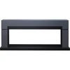 Каминокомплект Lindos Graphite Grey (линейный) с очагом Vision 60 LED