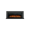 Каминокомплект Lindos Graphite Grey (линейный) с очагом Vision 60 LOG LED