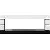 Каминокомплект Modern - Белый с черным с очагом Vision 60 LOG LED