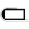 Каминокомплект Basel L - Белый с черным с очагом Vision 42 LED
