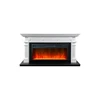 Каминокомплект Carlyle - Белый с черным с очагом Vision 42 LED
