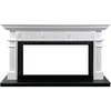 Каминокомплект Carlyle - Белый с черным с очагом Vision 42 LED