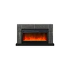 Каминокомплект Lindos 42 SFT - Серый мрамор (Ширина 1470мм) с очагом Vision 42 LED