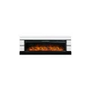 Каминокомплект Modern 60 SFT (Разборный) - Белый с черным с очагом Vision 60 LOG LED_