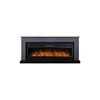 Каминокомплект Bergen 60 SFT (Разборный) - Серый графит с очагом Vision 60 LOG LED