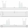 Полка прямая ROUND L 460