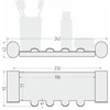 Полка с вешалками ROUND L 260
