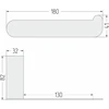Держатель туалетной бумаги ROUND L 180
