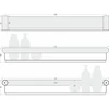 Полка углублённая ROUND L 610 Полка углублённая ROUND L 610