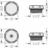 Спускной клапан с заглушкой d 25 мм (G 1/2
