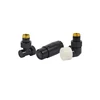 Комплект Schlosser DN15 GZ1/2x GW 1/2 трехосевой правый с головкой Мини M30x1,5, Черный