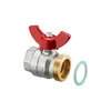 Кран шаровой DN 20 G ¾ ВР х G 1 НР с плоским уплотнением OVENTROP