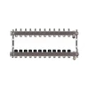USYSTEMS коллектор UN с клапанами стальной с накидной гайкой, выходы 12x3/4