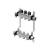 1088046 UPONOR SMART S Коллектор с клапанами стальной выходы 3х3/4 евроконус