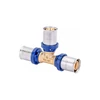 USYSTEMS пресс-тройник MLC Plus равнопроходной латунный 26-26-26 '10С USYSTEMS пресс-тройник MLC Plus равнопроходной латунный 26-26-26 '10С