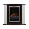 Каминокомплект Vianna DELUXE - Темный орех, белый