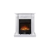 Каминокомплект Laura (Разборный) - Белый с очагом Fobos FX M Black RC