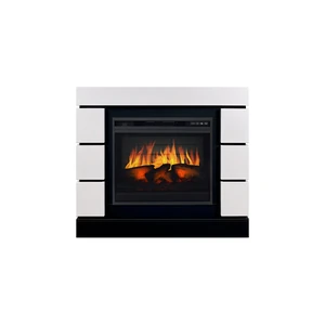 Каминокомплект Modern CRM (Разборный) - Белый с черным с очагом Vision 23 EF LED 3D FX