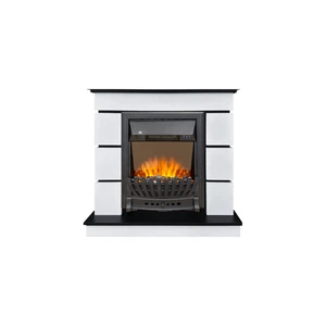 Каминокомплект Modern (Разборный) - Белый с черным (64961401) с очагом Aspen Black Каминокомплект Modern (Разборный) - Белый с черным (64961401) с очагом Aspen Black