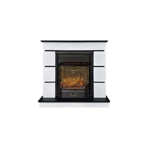 Каминокомплект Modern (Разборный) - Белый с черным с очагом Majestic FX M Black RC