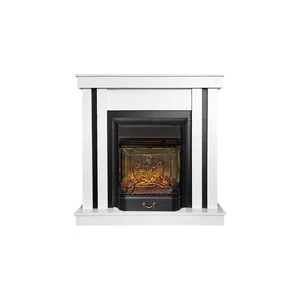 Каминокомплект Cosmo (Разборный) - Белый с черным с очагом Majestic FX M Black RC