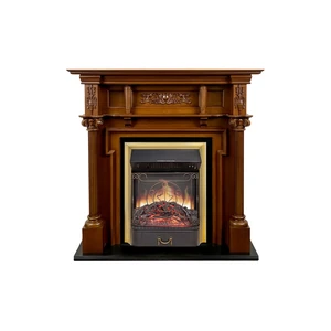 Каминокомплект Oxford - Орех с очагом Majestic FX M Brass Каминокомплект Oxford - Орех с очагом Majestic FX M Brass