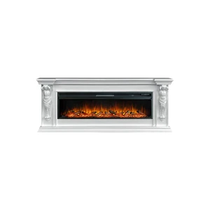 Каминокомплект Sparta 60 - Белый с очагом Vision 60 LOG LED_