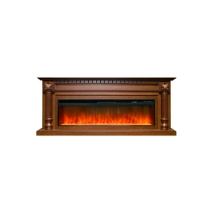 Каминокомплект Edinburg 60 - Орех с очагом Vision 60 LED