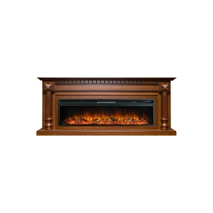 Каминокомплект Edinburg 60 - Орех с очагом Vision 60 LOG LED_
