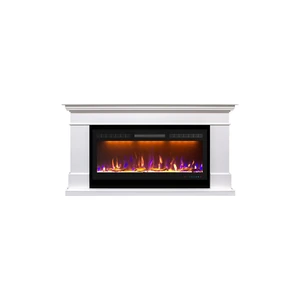 Каминокомплект California - Белый (Высота 850 мм) с очагом Crystal 40 RF