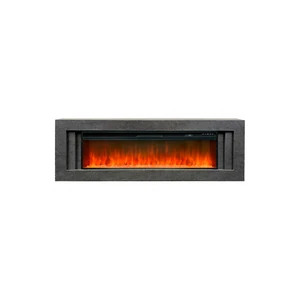 Каминокомплект Line 60 Dark Grey (Разборный) - Темный серый с очагом Vision 60 LED