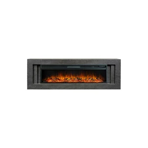 Каминокомплект Line 60 Dark Grey (Разборный) - Темный серый с очагом Vision 60 LOG LED