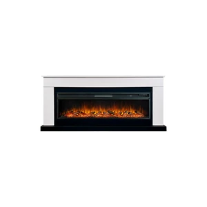Каминокомплект Bergen 60 (Разборный) - Белый с черным с очагом Vision 60 LOG LED