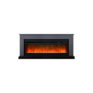 Каминокомплект Bergen 60 SFT (Разборный) - Серый графит с очагом Vision 60 LED
