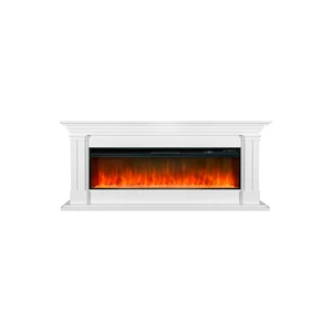 Каминокомплект Lyon 60 SFT (Разборный) - Белый с очагом Vision 60 LED