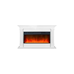 Каминокомплект Lyon 42 SFT (Разборный) - Белый с очагом Vision 42 LED